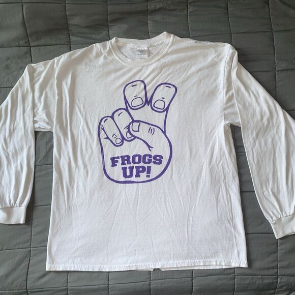 TCU FROGS UP LONG SLEEVE SHIRT XL - Picture 1 of 4
